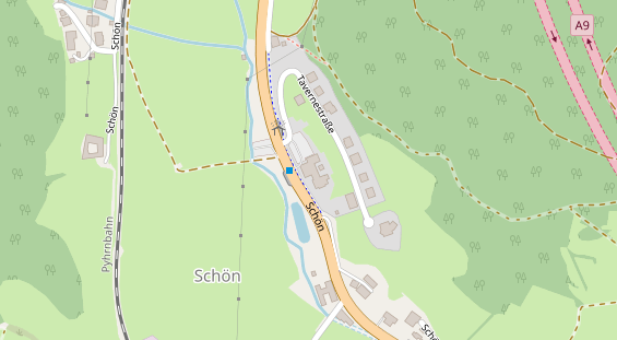 Restaurant auf Karte