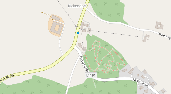 Restaurant auf Karte