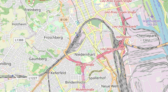 Restaurant auf Karte