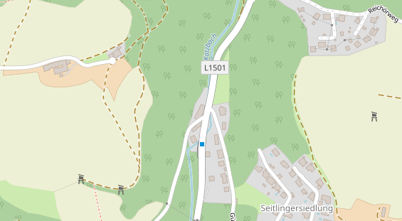 Restaurant auf Karte