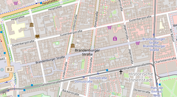 Restaurant auf Karte