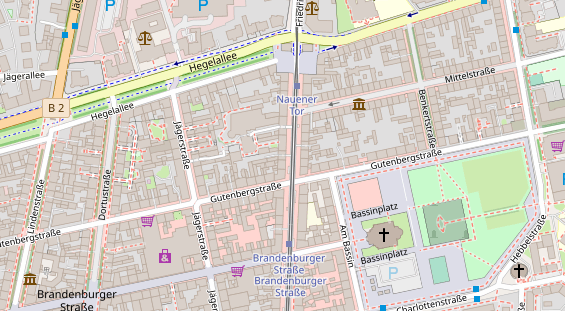 Restaurant auf Karte