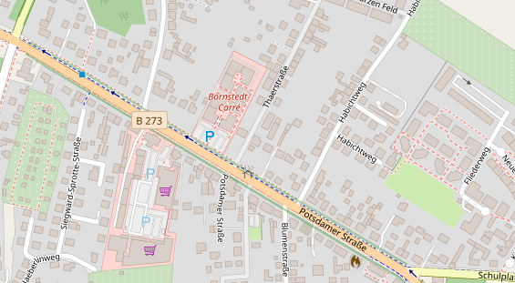 Restaurant auf Karte