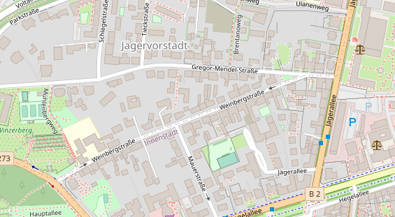 Restaurant auf Karte