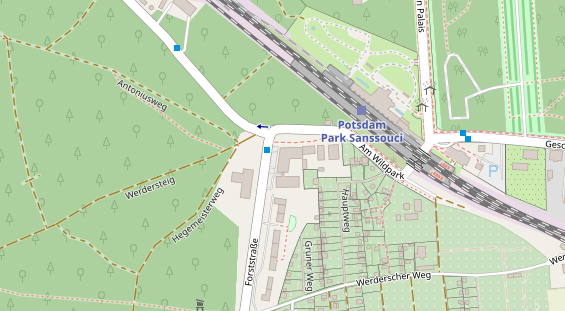 Restaurant auf Karte