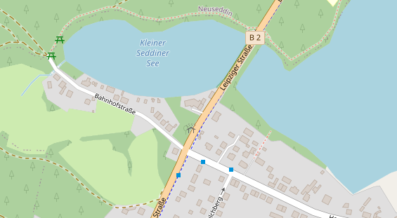 Restaurant auf Karte