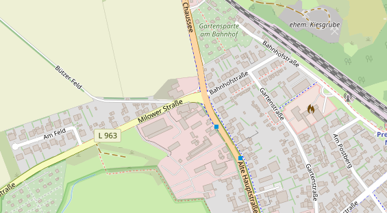 Restaurant auf Karte