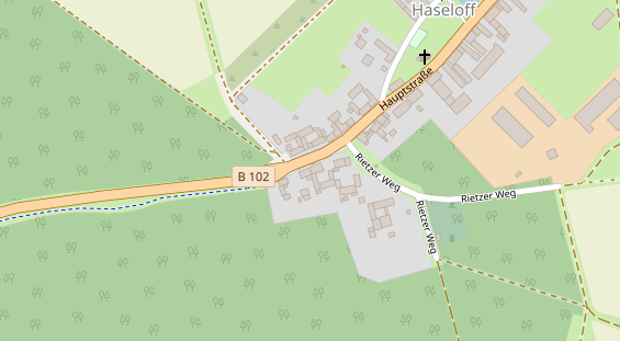 Restaurant auf Karte