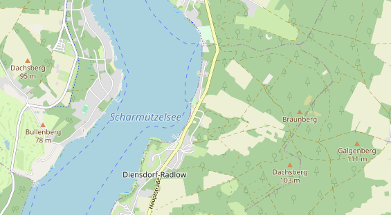 Restaurant auf Karte