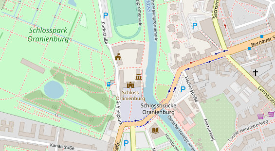 Restaurant auf Karte