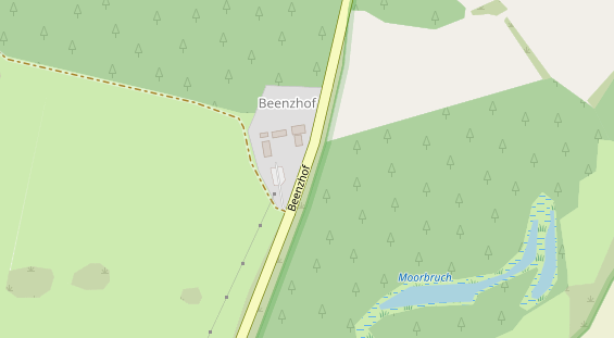 Restaurant auf Karte