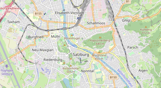 Restaurant auf Karte