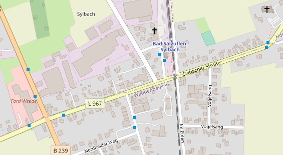 Restaurant auf Karte