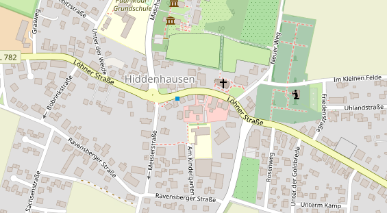 Restaurant auf Karte