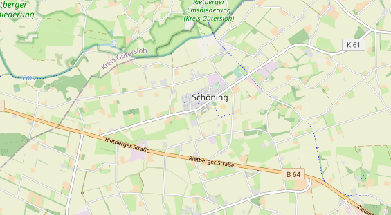 Restaurant auf Karte