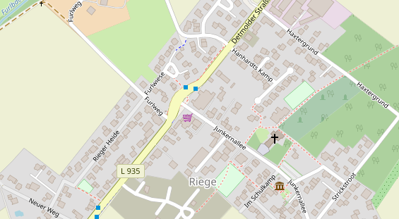 Restaurant auf Karte