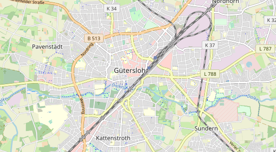 Restaurant auf Karte