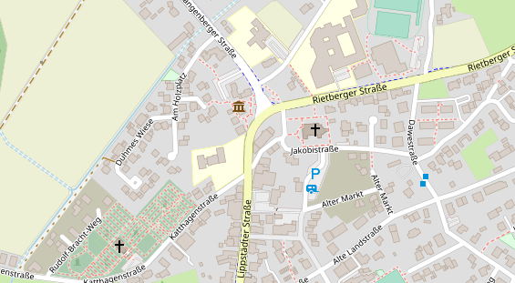 Restaurant auf Karte