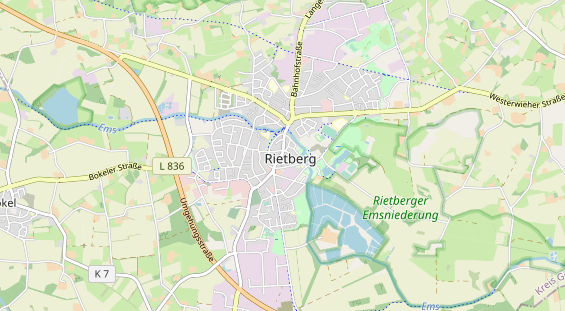 Restaurant auf Karte