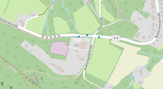 Restaurant auf Karte