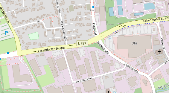 Restaurant auf Karte