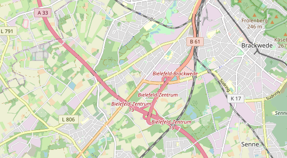 Restaurant auf Karte