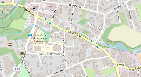 Restaurant auf Karte