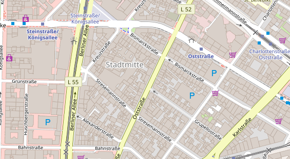 Restaurant auf Karte