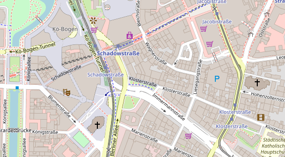 Restaurant auf Karte