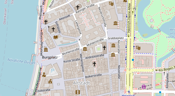 Restaurant auf Karte