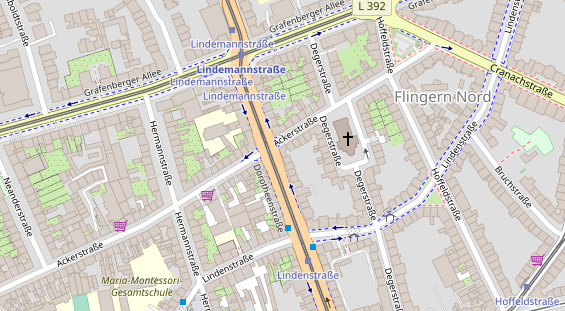 Restaurant auf Karte