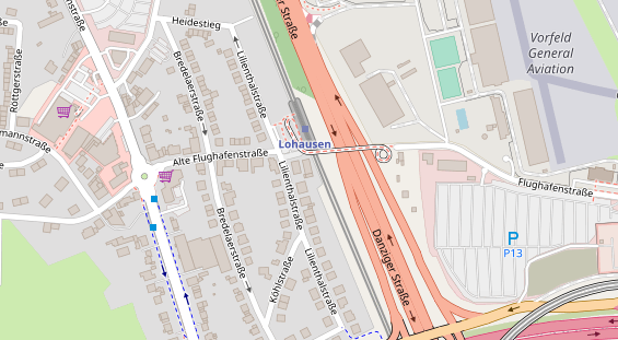 Restaurant auf Karte