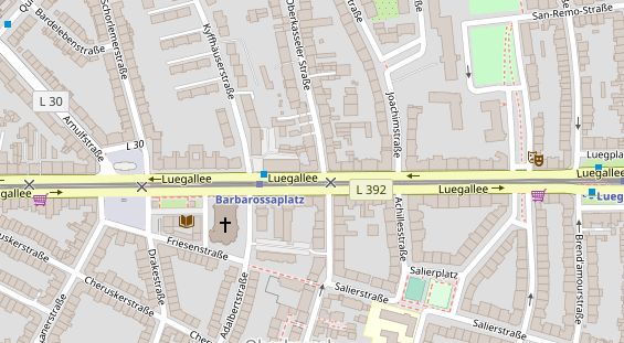 Restaurant auf Karte