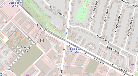 Restaurant auf Karte