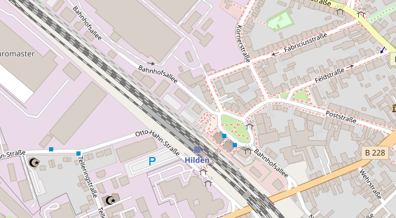 Restaurant auf Karte