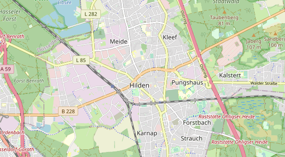 Restaurant auf Karte