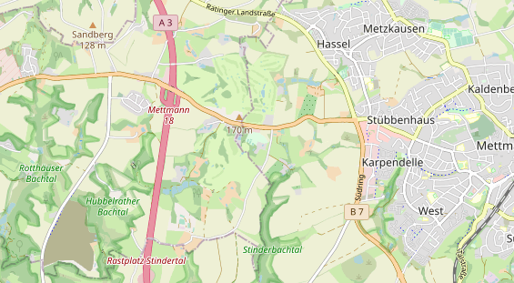 Restaurant auf Karte