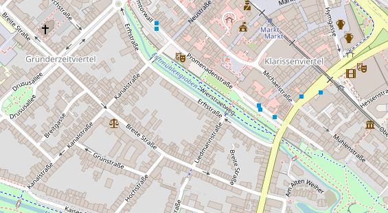 Restaurant auf Karte