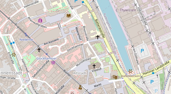 Restaurant auf Karte