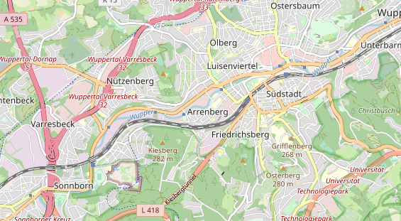 Restaurant auf Karte