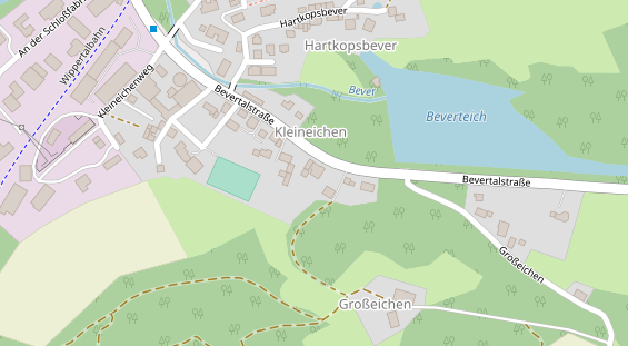 Restaurant auf Karte