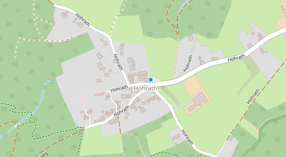 Restaurant auf Karte