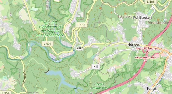 Restaurant auf Karte