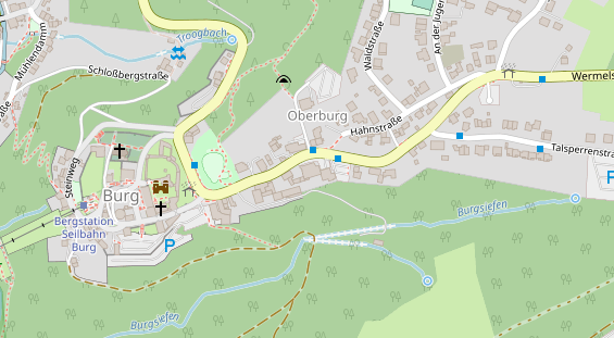 Restaurant auf Karte