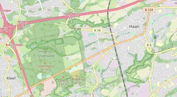 Restaurant auf Karte