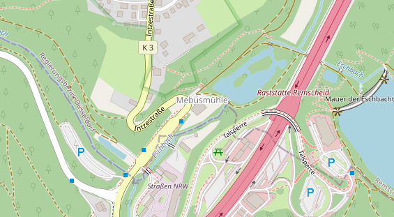 Restaurant auf Karte