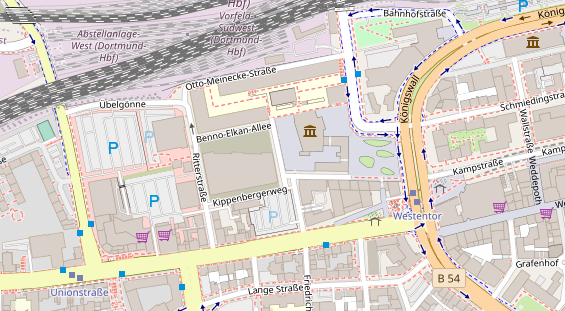 Restaurant auf Karte