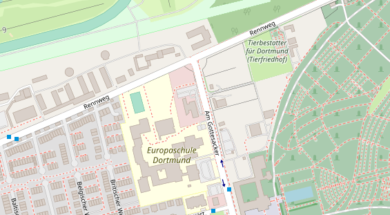 Restaurant auf Karte