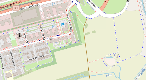 Restaurant auf Karte