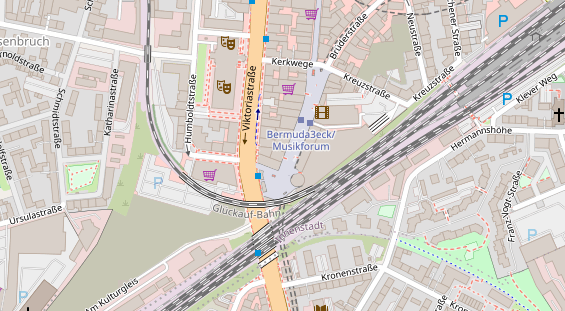 Restaurant auf Karte